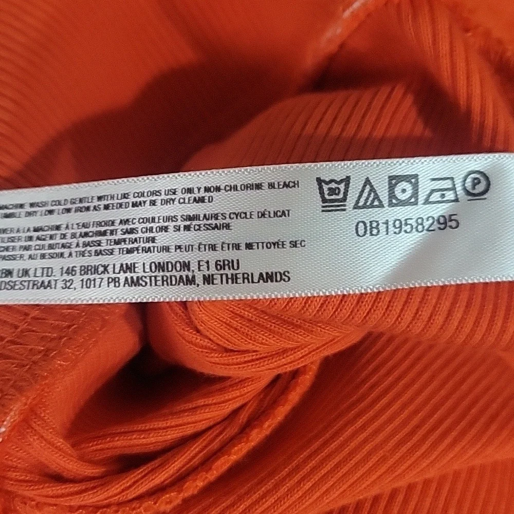 FP Beach, Orange Knit Skirt, Size SP